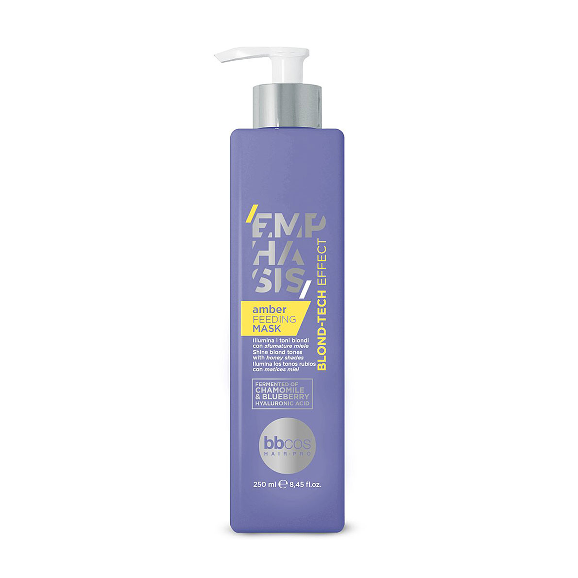 Тонувальна маска для волосся BBcos Emphasis Blond-Tech Feeding Mask, Amber, 250 мл